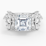 Grand Nadia Diamond Ring Platinum Asscher Engagement Ring