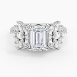 Grand Nadia Diamond Ring Platinum Emerald Engagement Ring