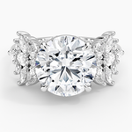 Grand Nadia Diamond Ring Platinum Round Engagement Ring