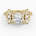 Grand Nadia Diamond Ring Yellow Gold 18k Radiant Engagement Ring