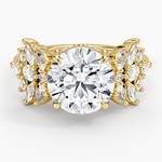 Grand Nadia Diamond Ring Yellow Gold 18k Round Engagement Ring