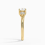 Atelier Three Stone Diamond Ring (1/3 ct. tw.) Yellow Gold 18k Cushion Engagement Ring