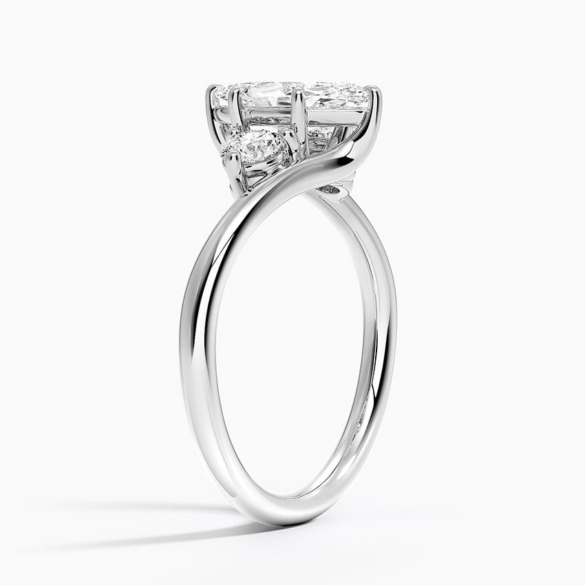 Atelier Three Stone Diamond Ring (1/3 ct. tw.) Platinum Marquise Engagement Ring