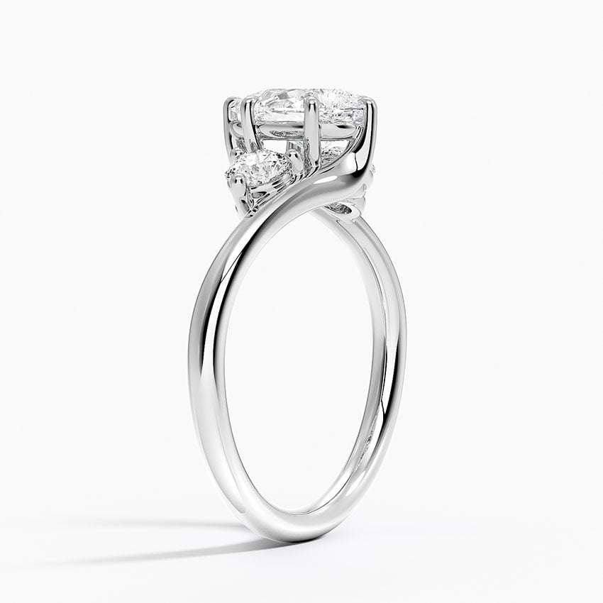 Atelier Three Stone Diamond Ring (1/3 ct. tw.) Platinum Pear Engagement Ring