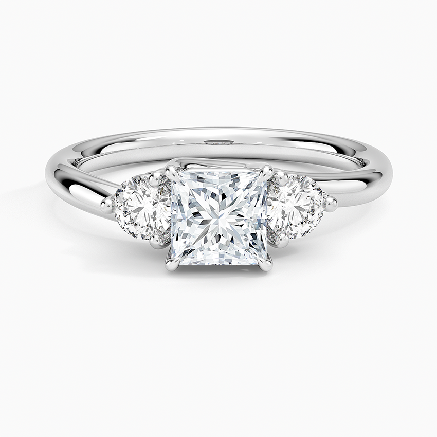 Atelier Three Stone Diamond Ring (1/3 ct. tw.) Platinum Princess Engagement Ring