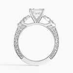 Aberdeen Celtic Diamond Ring Platinum Asscher Engagement Ring