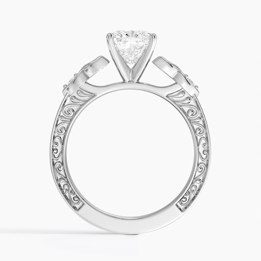 Aberdeen Celtic Diamond Ring Platinum Cushion Engagement Ring
