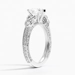 Aberdeen Celtic Diamond Ring Platinum Heart Engagement Ring