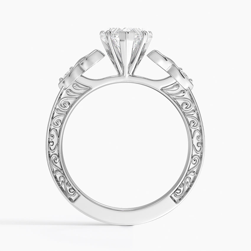 Aberdeen Celtic Diamond Ring Platinum Heart Engagement Ring