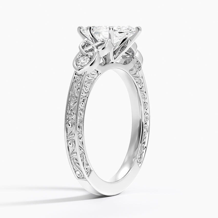 Aberdeen Celtic Diamond Ring Platinum Marquise Engagement Ring