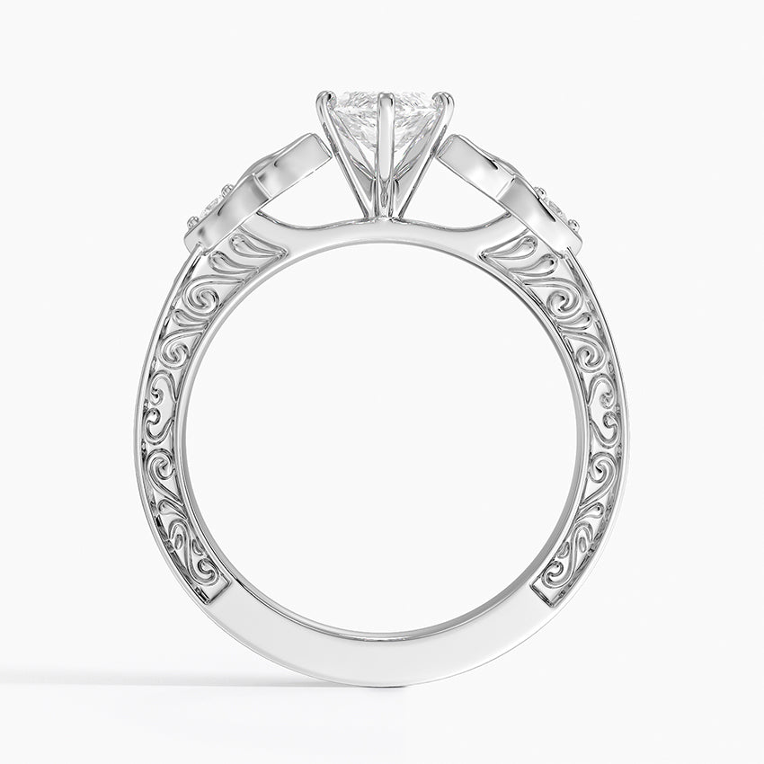 Aberdeen Celtic Diamond Ring Platinum Marquise Engagement Ring