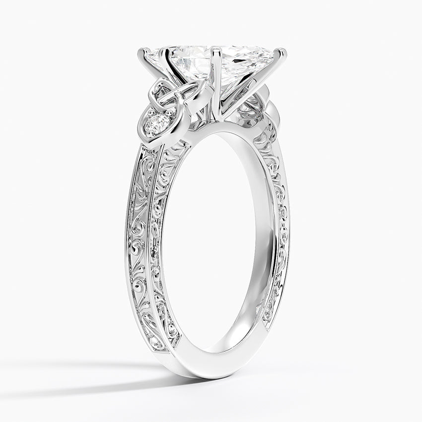 Aberdeen Celtic Diamond Ring Platinum Marquise Engagement Ring