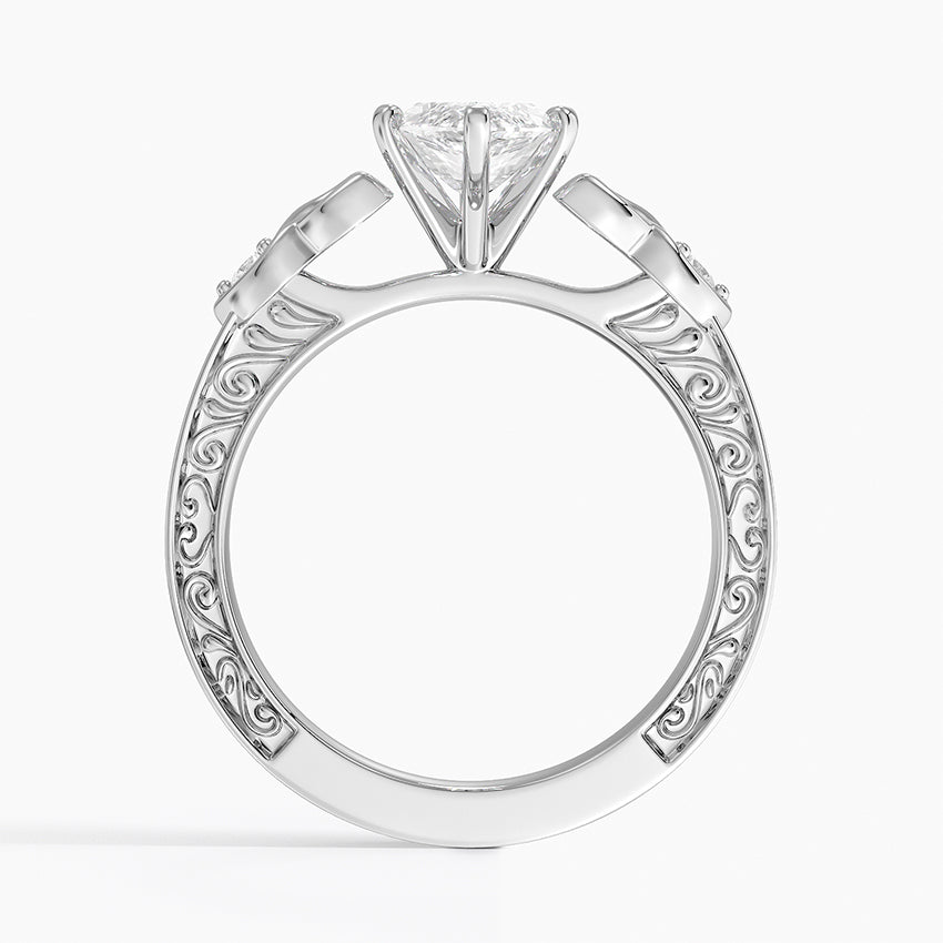 Aberdeen Celtic Diamond Ring Platinum Marquise Engagement Ring