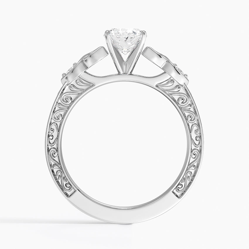 Aberdeen Celtic Diamond Ring Platinum Oval Engagement Ring