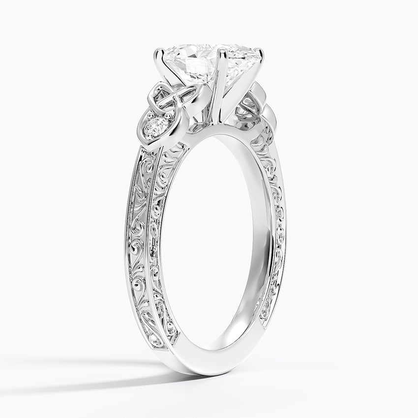 Aberdeen Celtic Diamond Ring Platinum Oval Engagement Ring