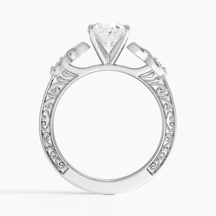 Aberdeen Celtic Diamond Ring Platinum Oval Engagement Ring