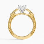 Aberdeen Celtic Diamond Ring Yellow Gold 18k Oval Engagement Ring