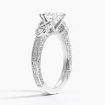 Aberdeen Celtic Diamond Ring Platinum Pear Engagement Ring