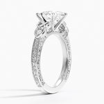 Aberdeen Celtic Diamond Ring Platinum Pear Engagement Ring