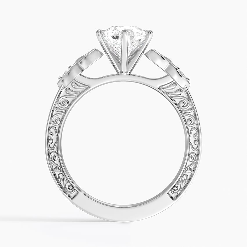 Aberdeen Celtic Diamond Ring Platinum Pear Engagement Ring