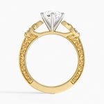 Aberdeen Celtic Diamond Ring Yellow Gold 18k Pear Engagement Ring