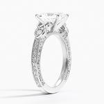 Aberdeen Celtic Diamond Ring Platinum Radiant Engagement Ring