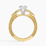 Aberdeen Celtic Diamond Ring Yellow Gold 18k Round Engagement Ring