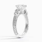Aberdeen Celtic Diamond Ring Platinum Round Engagement Ring