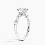 Aimee 1.7mm Diamond Ring Platinum Oval Engagement Ring