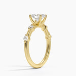 Aimee 1.7mm Diamond Ring Yellow Gold 18k Oval Engagement Ring