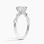 Aimee 1.7mm Diamond Ring Platinum Pear Engagement Ring