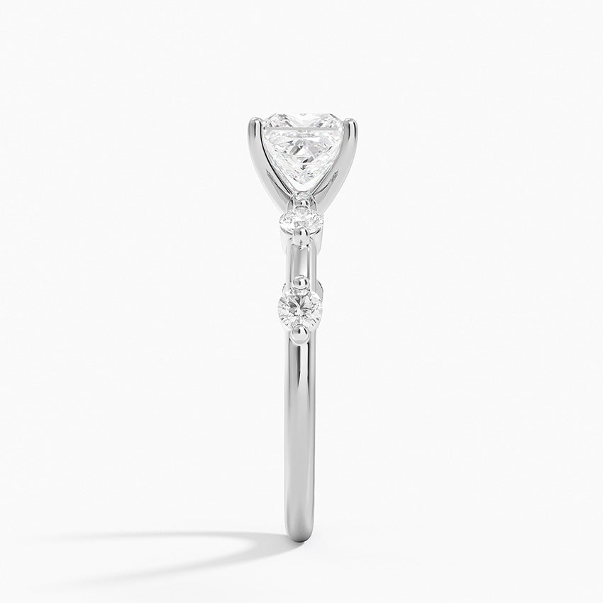 Aimee 1.7mm Diamond Ring Platinum Princess Engagement Ring