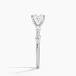 Aimee 1.7mm Diamond Ring Platinum Princess Engagement Ring