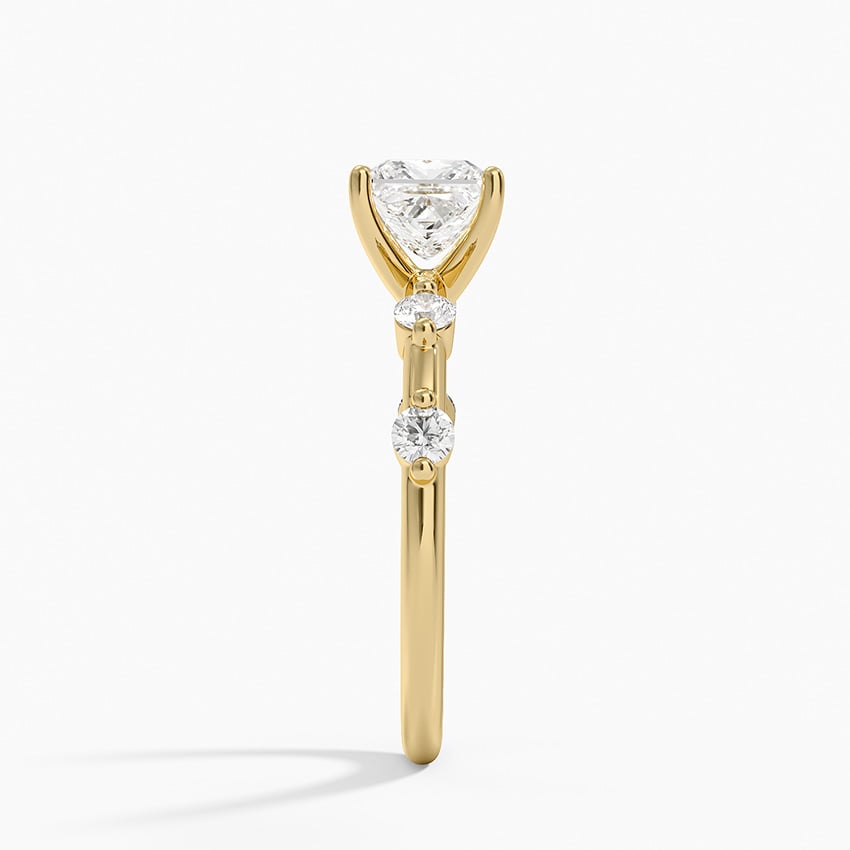 Aimee 1.7mm Diamond Ring Yellow Gold 18k Princess Engagement Ring