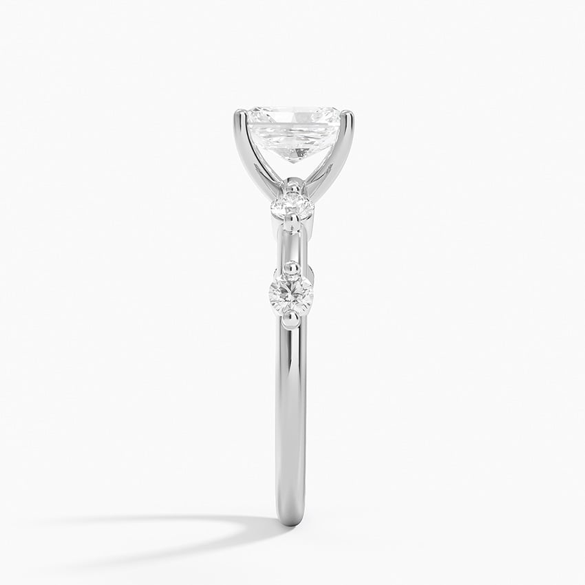 Aimee 1.7mm Diamond Ring Platinum Radiant Engagement Ring