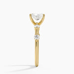 Aimee 1.7mm Diamond Ring Yellow Gold 18k Radiant Engagement Ring