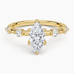 Aimee 1.7mm Diamond Ring Yellow Gold 18k Marquise Engagement Ring