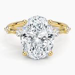 Aimee 1.7mm Diamond Ring Yellow Gold 18k Oval Engagement Ring