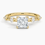 Aimee 1.7mm Diamond Ring Yellow Gold 18k Princess Engagement Ring