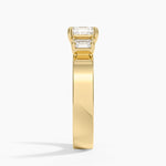 Peyton Emerald Cut Three Stone Diamond Ring (1/2 ct. tw.) Yellow Gold 18k Asscher Engagement Ring
