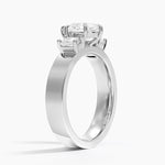 Peyton Emerald Cut Three Stone Diamond Ring (1/2 ct. tw.) Platinum Pear Engagement Ring