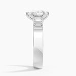 Peyton Emerald Cut Three Stone Diamond Ring (1/2 ct. tw.) Platinum Pear Engagement Ring