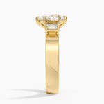 Peyton Emerald Cut Three Stone Diamond Ring (1/2 ct. tw.) Yellow Gold 18k Pear Engagement Ring