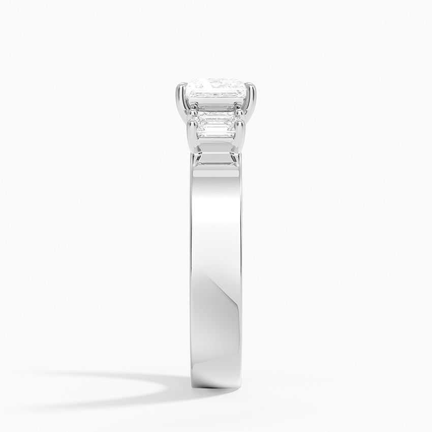 Peyton Emerald Cut Three Stone Diamond Ring (1/2 ct. tw.) Platinum Princess Engagement Ring