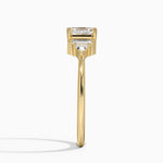 Edie Art Deco Diamond Ring Yellow Gold 18k Asscher Engagement Ring