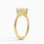 Edie Art Deco Diamond Ring Yellow Gold 18k Princess Engagement Ring
