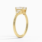 Edie Art Deco Diamond Ring Yellow Gold 18k Radiant Engagement Ring