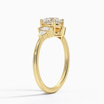 Edie Art Deco Diamond Ring Yellow Gold 18k Round Engagement Ring
