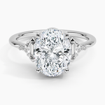 Edie Art Deco Diamond Ring Platinum Oval Engagement Ring