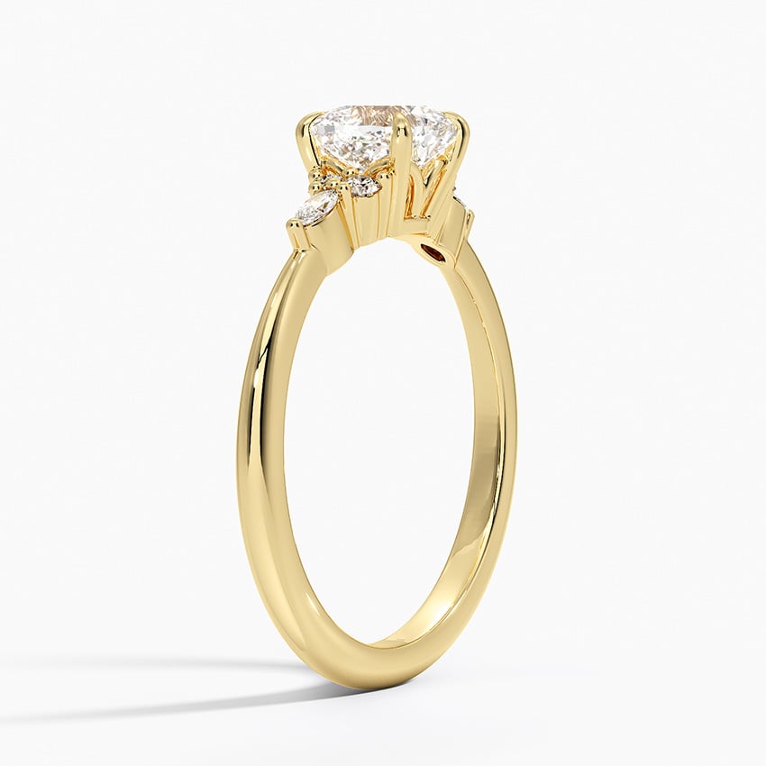 Nadia Diamond Ring Yellow Gold 18k Cushion Engagement Ring